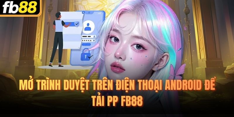 Mở trình duyệt trên điện thoại Android để tải App FB88